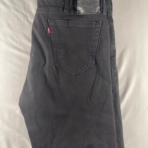 Levi's Men's Black Straight Jeans